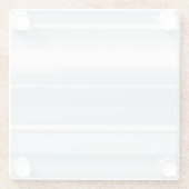 IJsblauwe strepen Glazen Onderzetter (Achterkant)