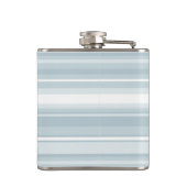 IJsblauwe strepen Heupfles (Achterkant)