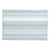 IJsblauwe strepen Kussensloop (Achterkant)