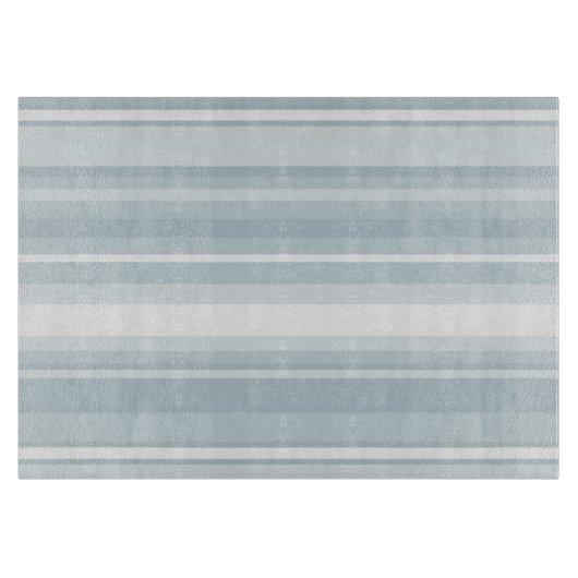 IJsblauwe strepen Snijplank (Voorkant)