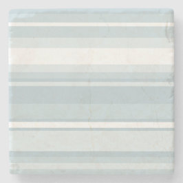 IJsblauwe strepen Stenen Onderzetter