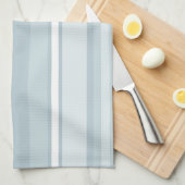 IJsblauwe strepen Theedoek (Quarter Fold)