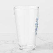 Ijsblauwe Vlinder Boom Glas Sapbeker (Rechts)