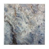 IJsblauwe witte marmer Tegeltje (Voorkant)