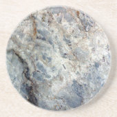 IJsblauwe witte marmer Zandsteen Onderzetter (Voorkant)