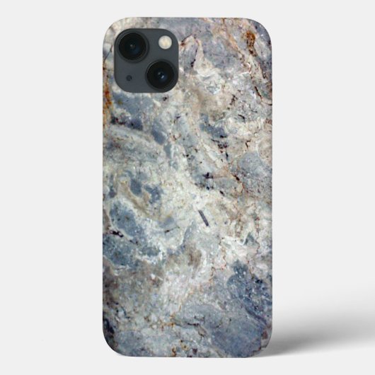 Ijsblauwe witte marmeren afwerking Case-Mate iPhone case (Achterkant)