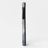 Ijsblauwe witte marmeren afwerking Case-Mate iPhone case (Achterkant/links)