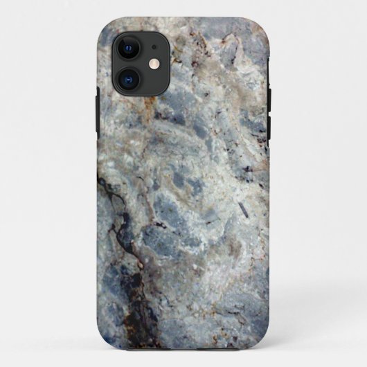 Ijsblauwe witte marmeren afwerking Case-Mate iPhone case (Achterkant)