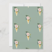 Ijsbloem Bruiloftsdouche Kaart (Achterkant)