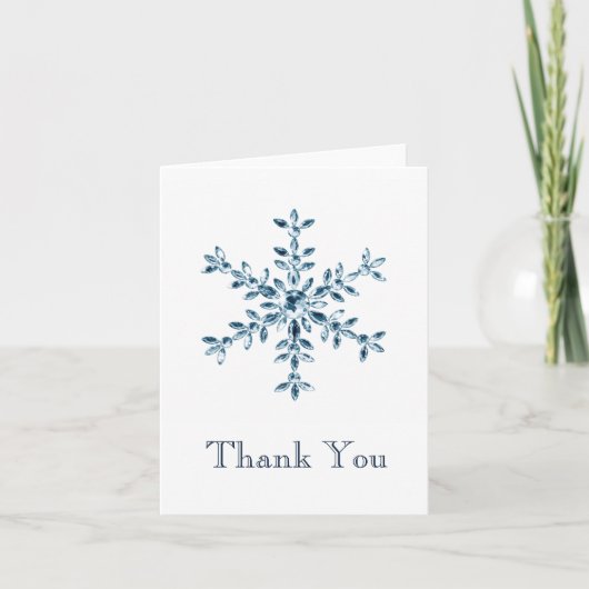 Ijsbloem IJswinter Dankkaart Bedankkaart (Voorkant)