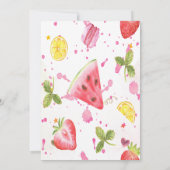 Ijsbloemen Baby Shower Kaart (Achterkant)