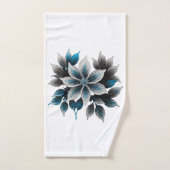  ijsbloemen en bladeren bad handdoek (Handdoek)
