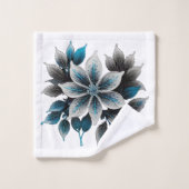  ijsbloemen en bladeren bad handdoek (Wasdoekje)