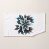  ijsbloemen en bladeren bad handdoek (Handdoek)