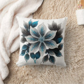  ijsbloemen en bladeren kussen (Deken)