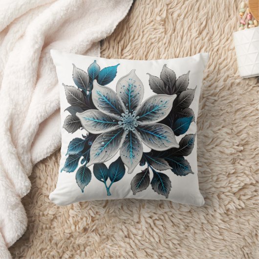  ijsbloemen en bladeren kussen (Deken)