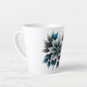  ijsbloemen en bladeren latte mok (Linkerhoek)