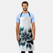  ijsbloemen en bladeren schort (Gedragen)