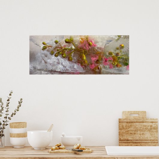 ijsbloesems, poster (Keuken)