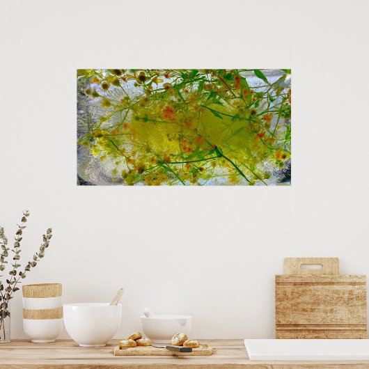 ijsbloesems, poster (Keuken)