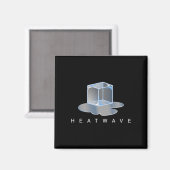 Ijsblok hittegolf - grafische premium tri-blend magneet (Voorkant / Achterkant)