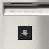 Ijsblok hittegolf - grafische premium tri-blend magneet (Insitu (Vaatwasser))