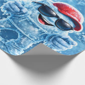 Ijsblok man premium inpakpapier (Hoek)