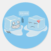 IJsblokje bevriezen - Sticker (Voorkant)