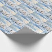 ijsblokje op Beer Cadeaupapier (Hoek)