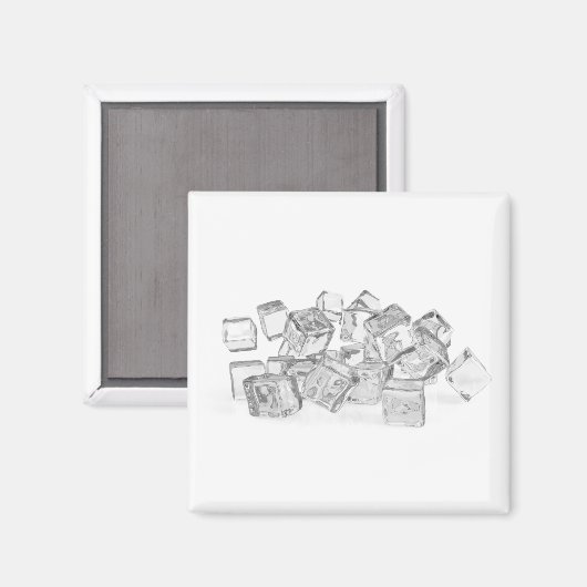 ijsblokjes magneet (Voorkant / Achterkant)
