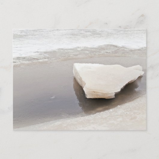 ijsblokken briefkaart (Voorkant)