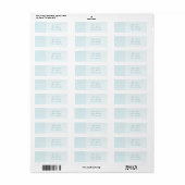 Ijsbogen Retouradreslabel Etiket (Full Sheet)