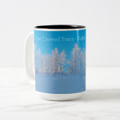 IJsbomen Tweekleurige Koffiemok (Voorkant links)