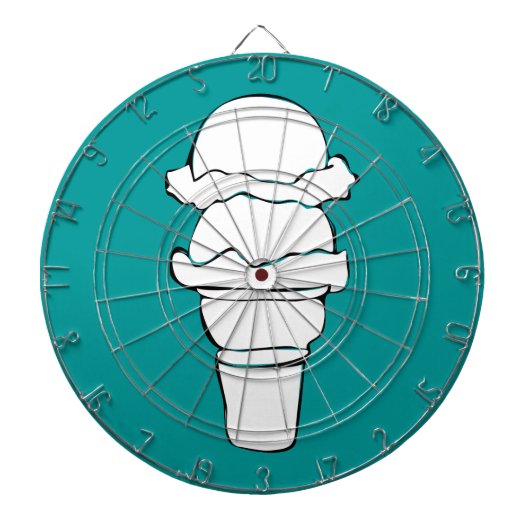 ijsborrels dartbord (Voorkant)