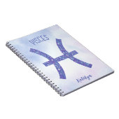  ijsbreker Gepersonaliseerd Paars Notitieboek (Rechterzijde)