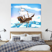 Ijsbreker Schip Canvas Afdruk (Insitu (Slaapkamer))