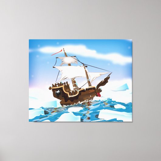 Ijsbreker Schip Canvas Afdruk (Voorkant)