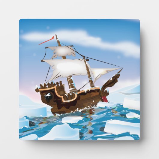 Ijsbreker Schip Fotoplaat (Voorkant)