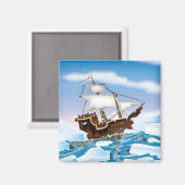 Ijsbreker Schip Magneet (Voorkant / Achterkant)