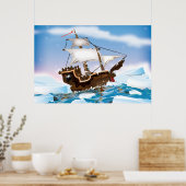 Ijsbreker Schip Poster (Keuken)