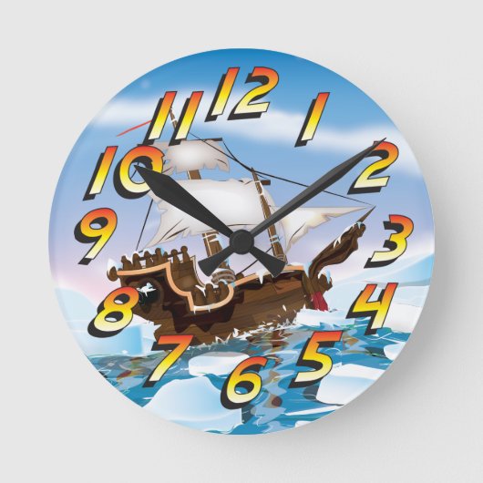 Ijsbreker Schip Ronde Klok (Voorkant)