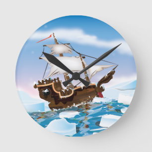 Ijsbreker Schip Ronde Klok