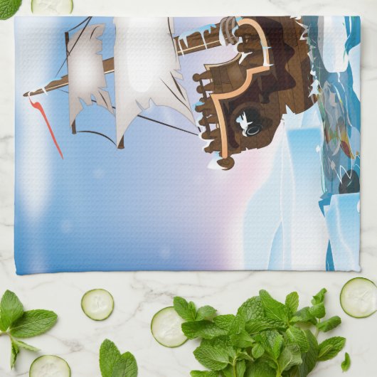 ijsbreker theedoek (Gevouwen)