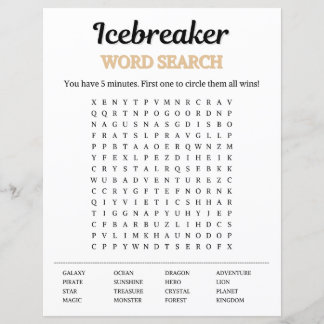 Ijsbreker Woordzoekspel