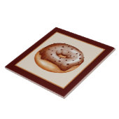 ijschocolade donut crafting bakkerij bedrijf tegeltje (Zijkant)