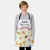 Ijscoman en popsicles chef in opleiding  schort (Gedragen)
