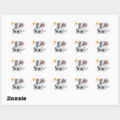 Ijscomobilestickers Ronde Sticker (Vel)