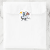 Ijscomobilestickers Ronde Sticker (Tas)