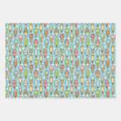Ijscomwikkelpapier, dessertcadeaupapier inpakpapier vel (Voorkant 2)