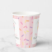 Ijscoup Sundae Opgepakt Zoete Bruids Shower Papieren Bekers (Rechts)